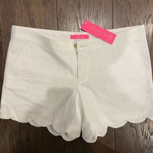 New with Tags- White Lilly Pulitzer Buttercup shorts size 10